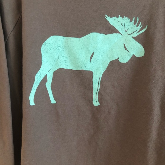 🤚 hand-printed in Connecticut MOOSE tee - Picture 4 of 10